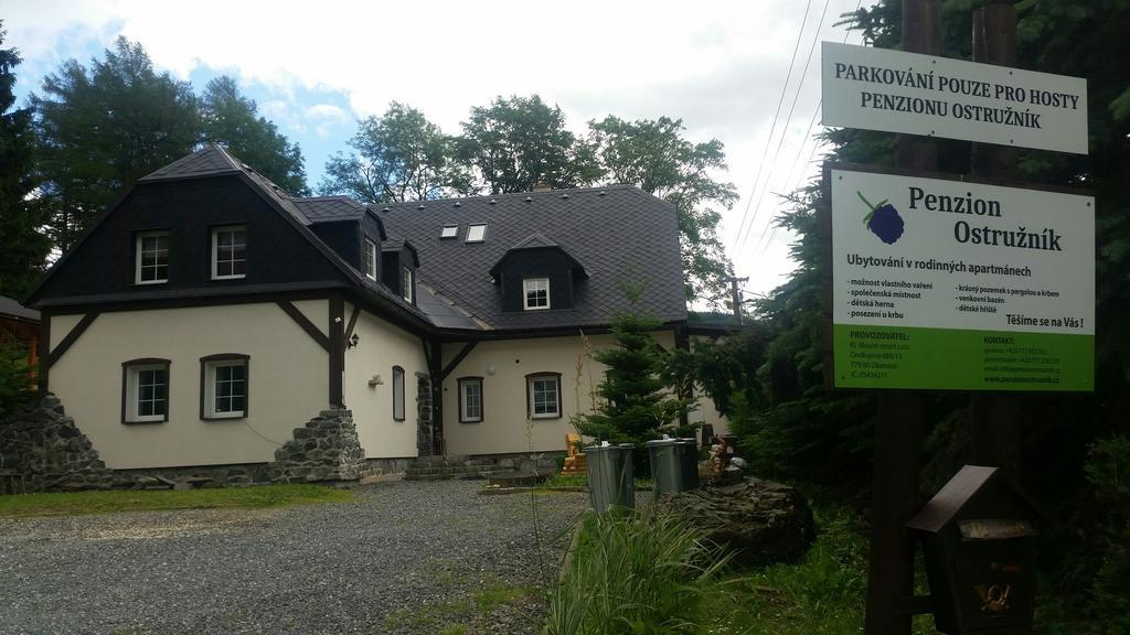 Penzion Ostruznik Ostružná Exteriör bild
